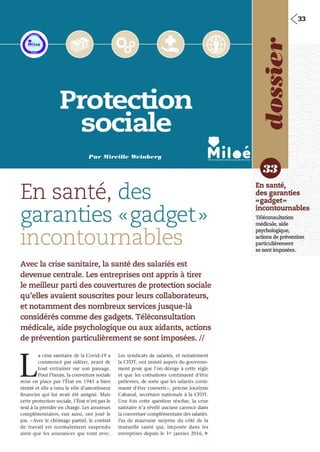 Protection sociale - Prevention sante