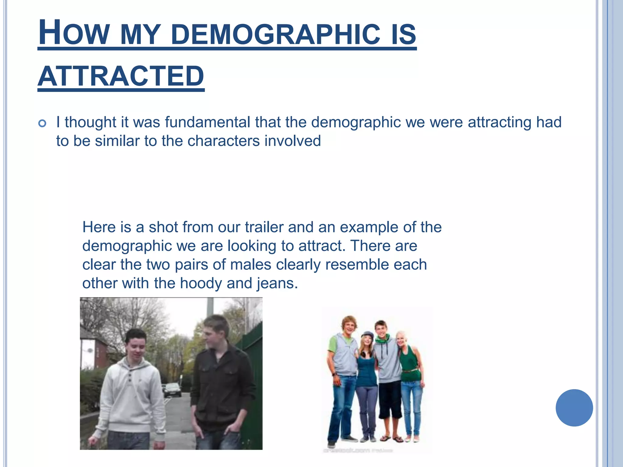 This is also applied in the billboard where their arms are crossed and they are facing each other.Channel ConsistencyBranding our product also involved choosing one of the television channels. We felt BBC ONE was a good choice as the BBC has a very successful show called Waterloo Road which in itself is similar to ours. Colour and FontWe felt the use of red to highlight words suggesting danger would have a good effect. We decided to use this idea in the billboard and I decided to continue this in my trailer. I feel it works really well against the bland black and white and reinforces our aim of making Friends and Foes a brand.Our font of ‘destroy’, I think works extremely well. We felt it necessary to maintain this font in all of our products as this is integral with regards creating your own identity.