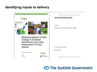 Identifying inputs to delivery 