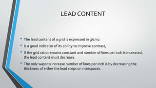 Lead Numbers Radiology Filters used in radiology.ppt.radiology. | PPTX