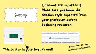 Tutorial Assignment - Citation Basics | PPTX