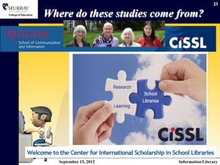 23

Where do these studies come from?




   September 15, 2012      Information Literacy
 