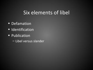 Libel 101 | PPT