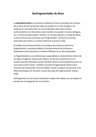 Liberador de espacio en disco