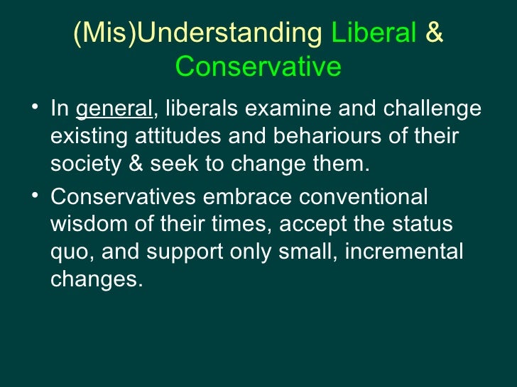 Liberal Vs Conservative Views Chart
