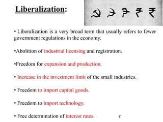 Liberalisation privatisation globalisation | PPT
