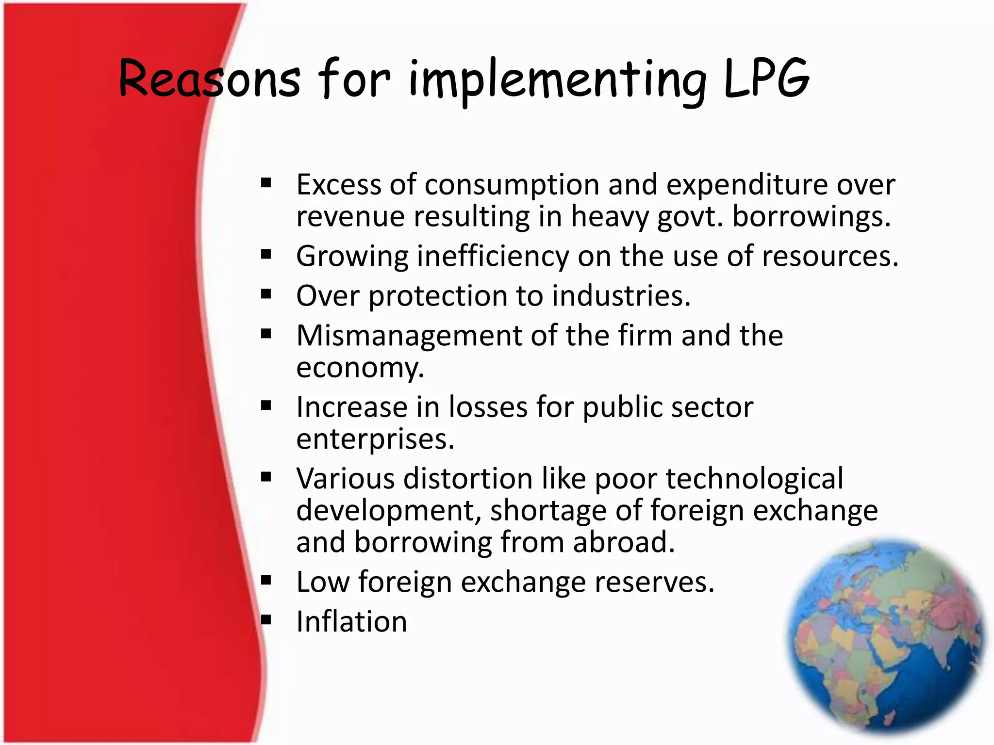 Liberalisation, privatisation and globalisation. | PPTX