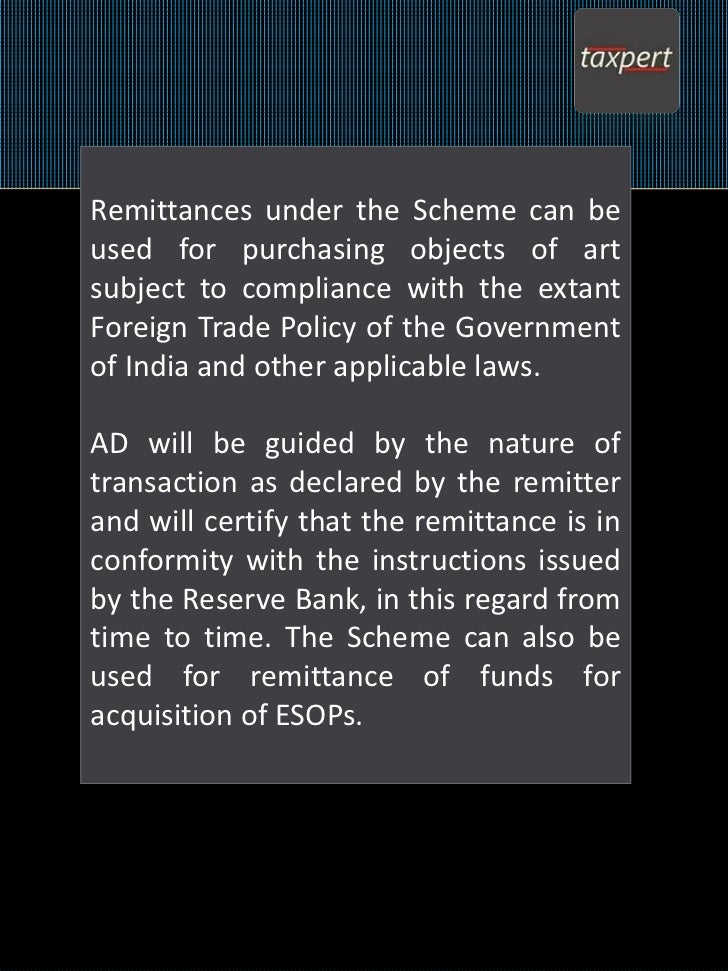 Liberalised Remittance Scheme