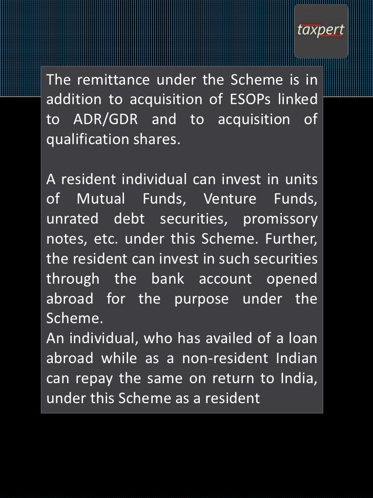 Liberalised Remittance Scheme