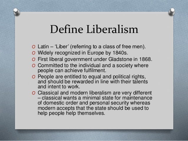 liberalism definition