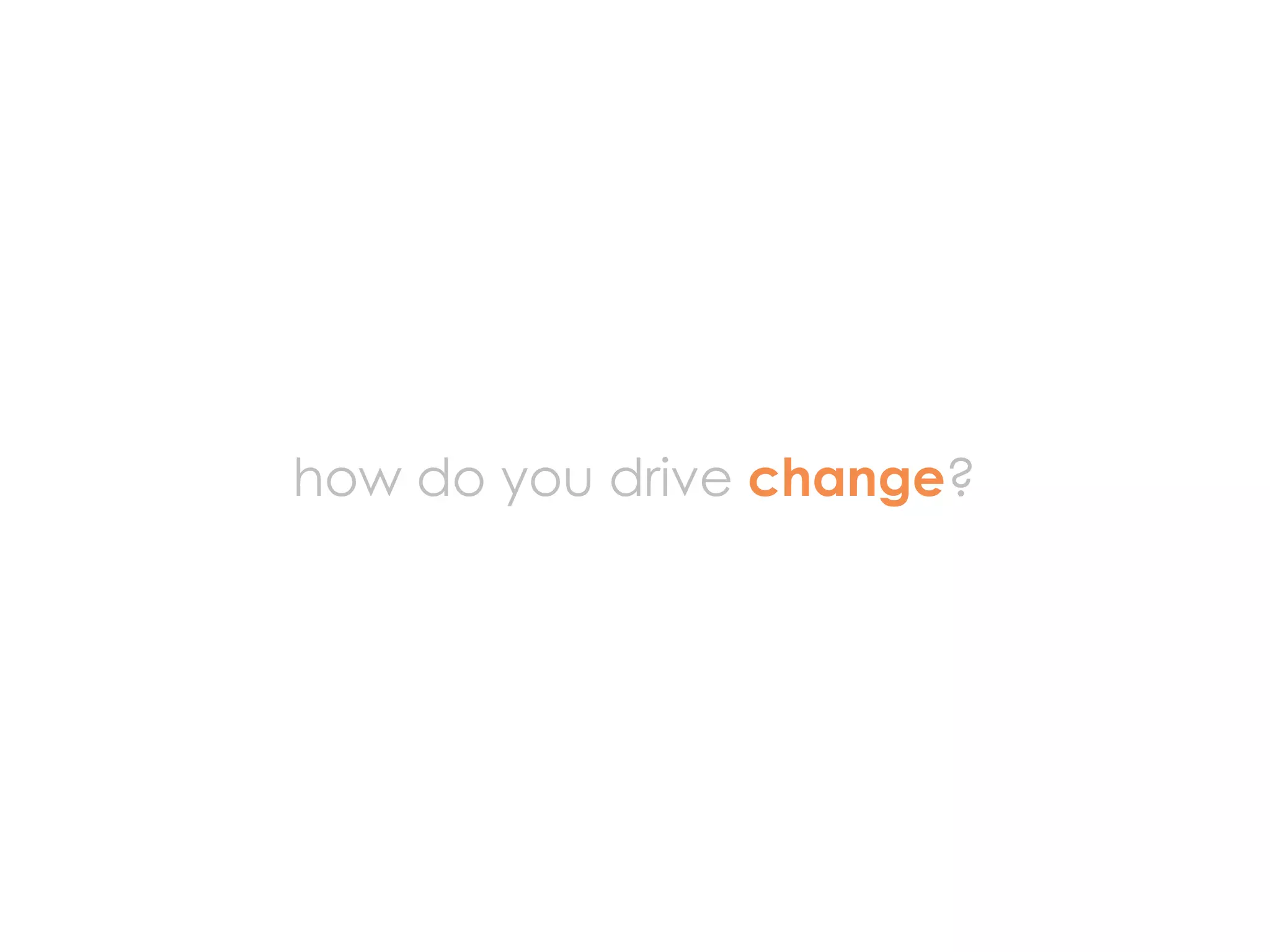 Liberate your control freaks