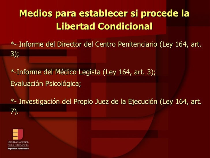 ENJ- 300 Módulo IV La Libertad Condicional