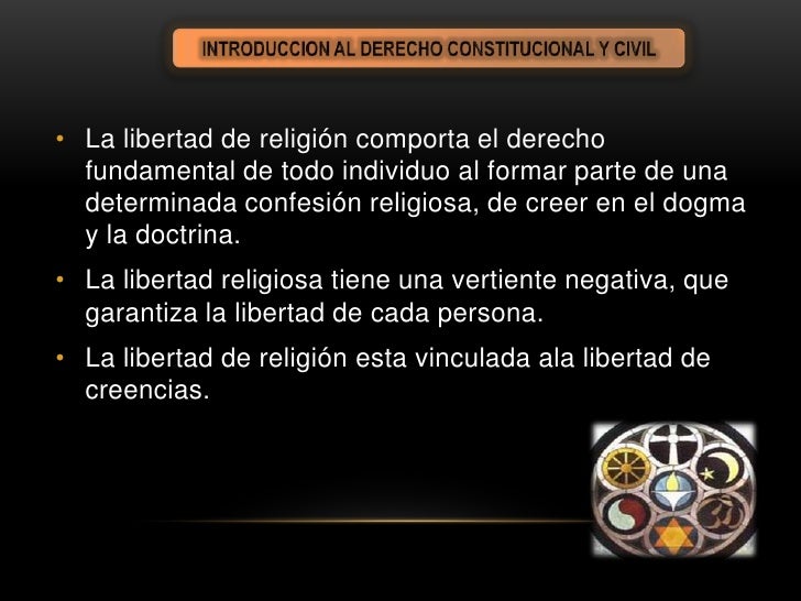 Libertad de conciencia y de religion Libertad de conciencia y de religion