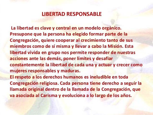 Libertad responsable y participación