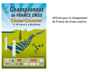 Affiche pour le championnat
de France de Cross-country
 