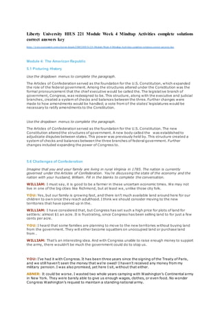 Liberty university hius 221 module week 4 mindtap activities complete solutions correct answers ...