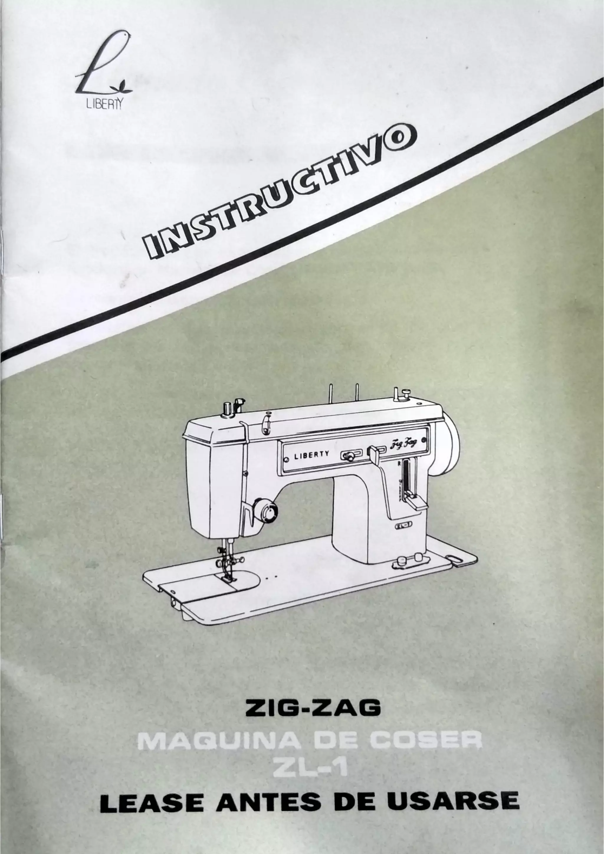 Maquina de Coser Liberty zig zag z1L Manual | PDF