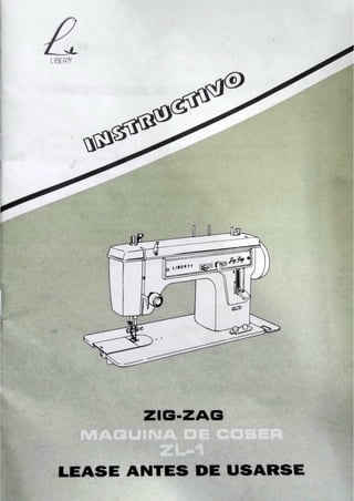 Maquina de Coser Liberty zig zag z1L Manual