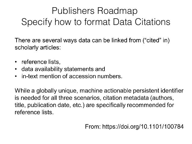 A Data Citation Roadmap for Scholarly Data Repositories