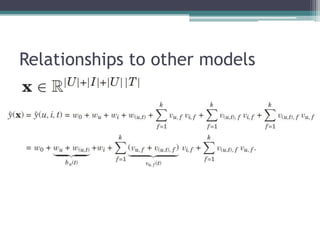 Relationships to other models
 