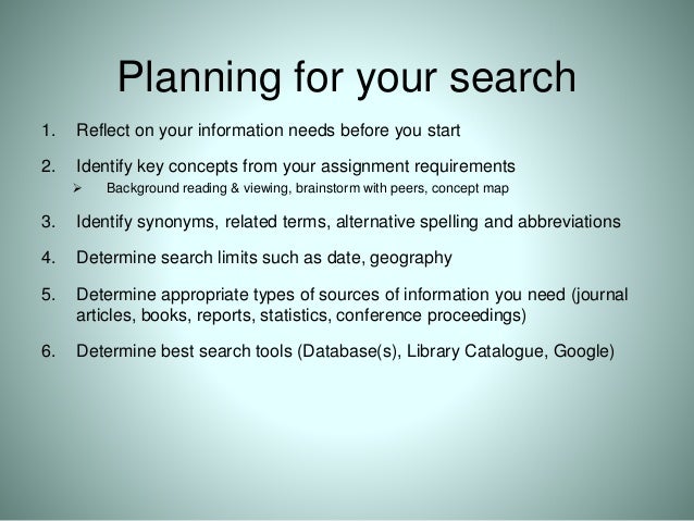 searching tips