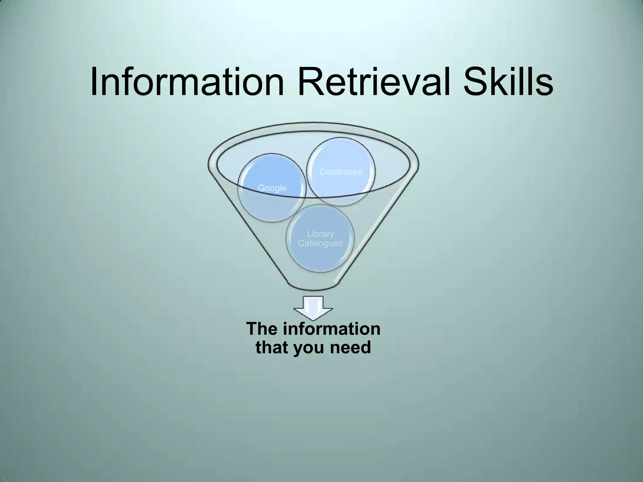 Information Retrieval Skills