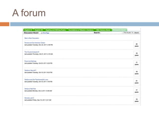 A forum
 