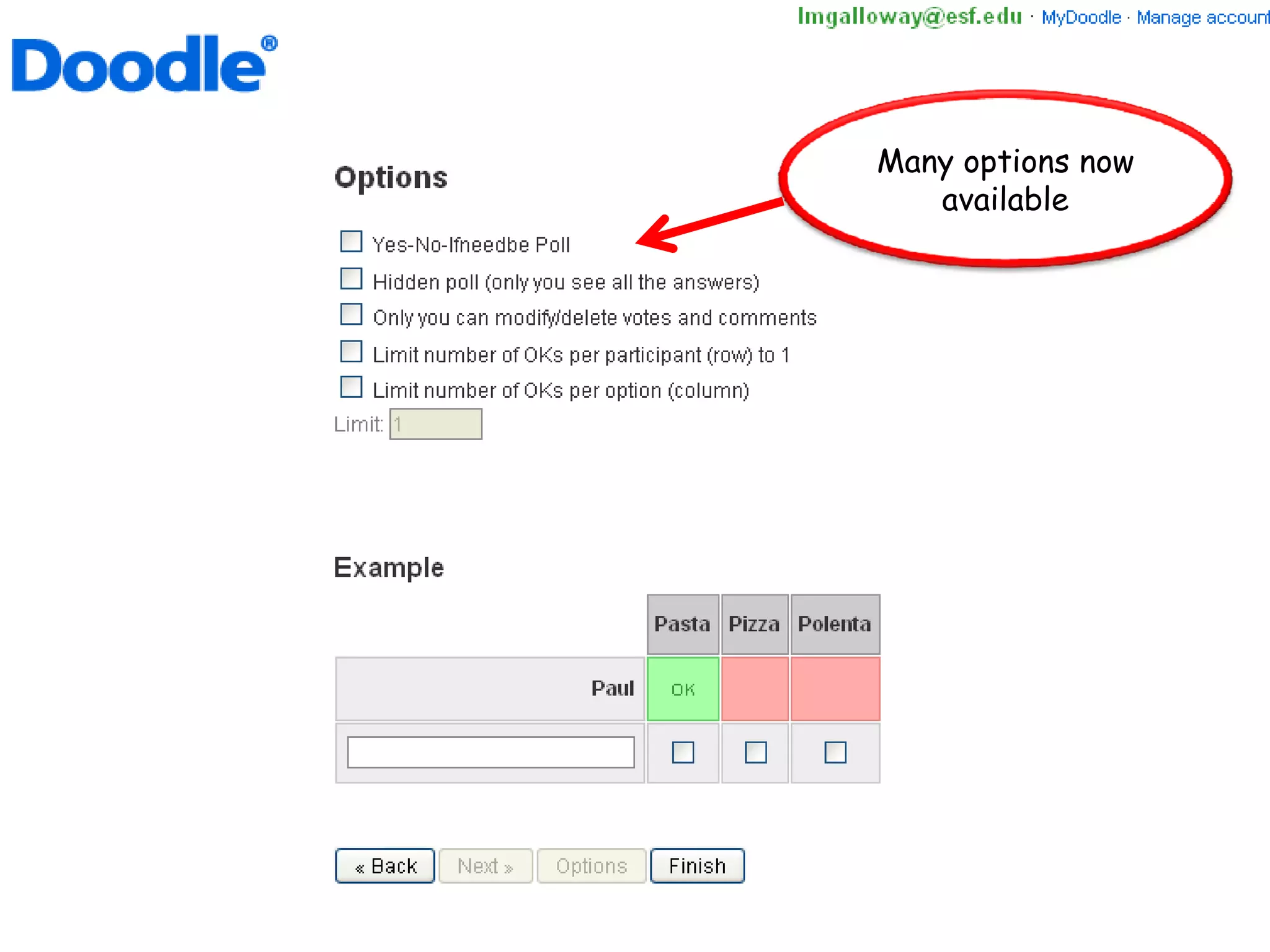 Many options now
   available
 