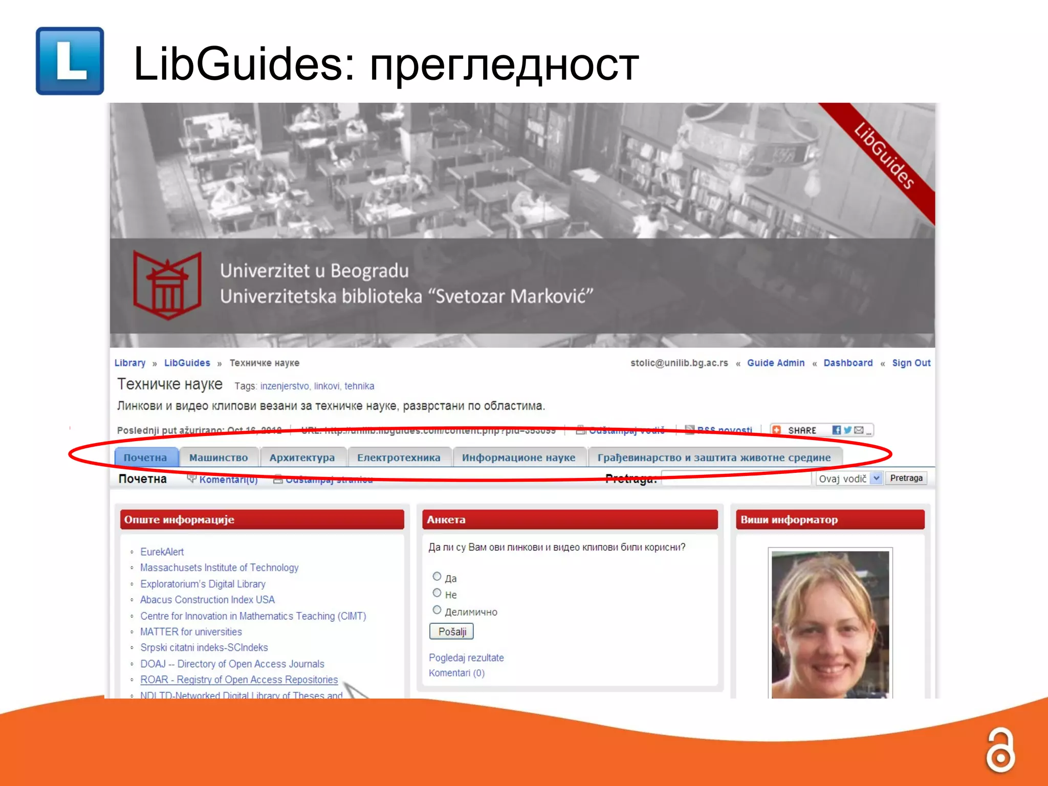 LibGuides: прегледност
 