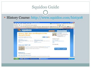 Squidoo Guide History Course:  http://www.squidoo.com/hist308  