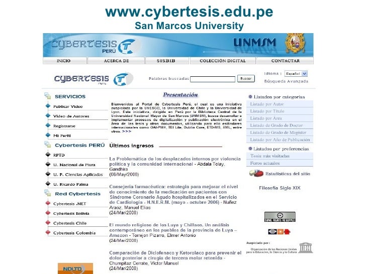 digital dissertation peruvian network of digital thesis cybertesis as a digital dissertation peruvian network of digital thesis cybertesis as a