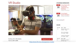 https://www.lib.ncsu.edu/spaces/vr-studio
 