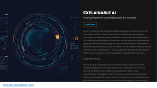 http://explainableai.com/
 