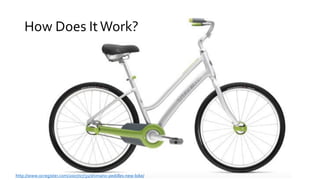http://www.ocregister.com/2007/07/31/shimano-peddles-new-bike/
How Does ItWork?
 