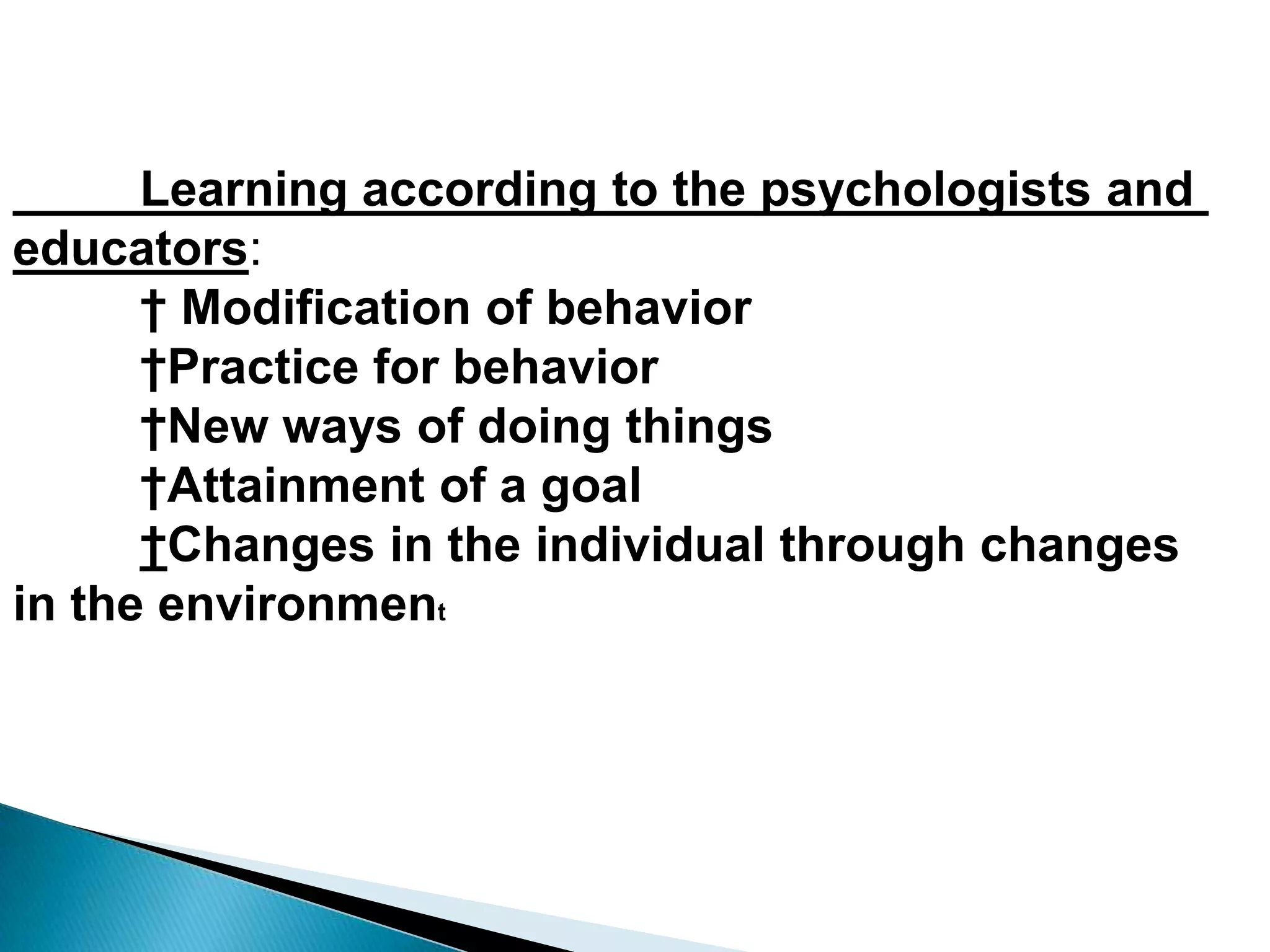 Turning the children with the nobility of thoughts, feelings and actions