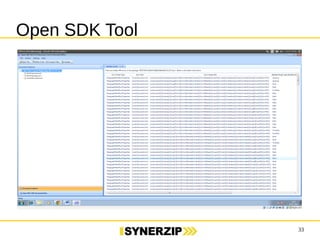 33 
Open SDK Tool 
 