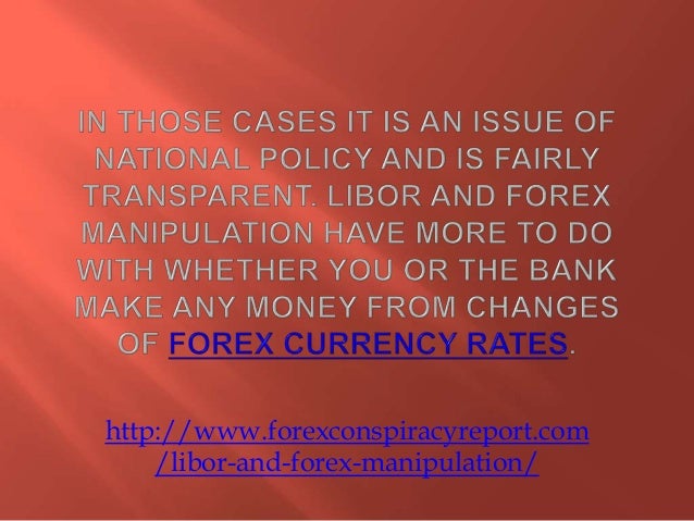 Forex manipulation