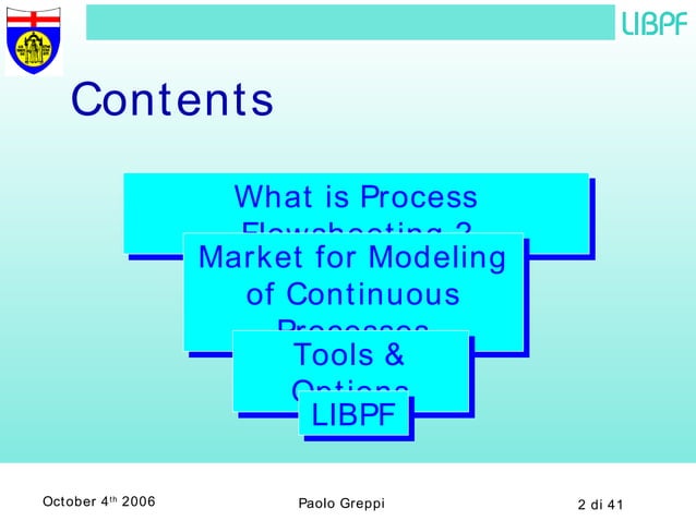 LIBPF: A LIBRARY FOR PROCESS FLOWSHEETING IN C++ | PPT