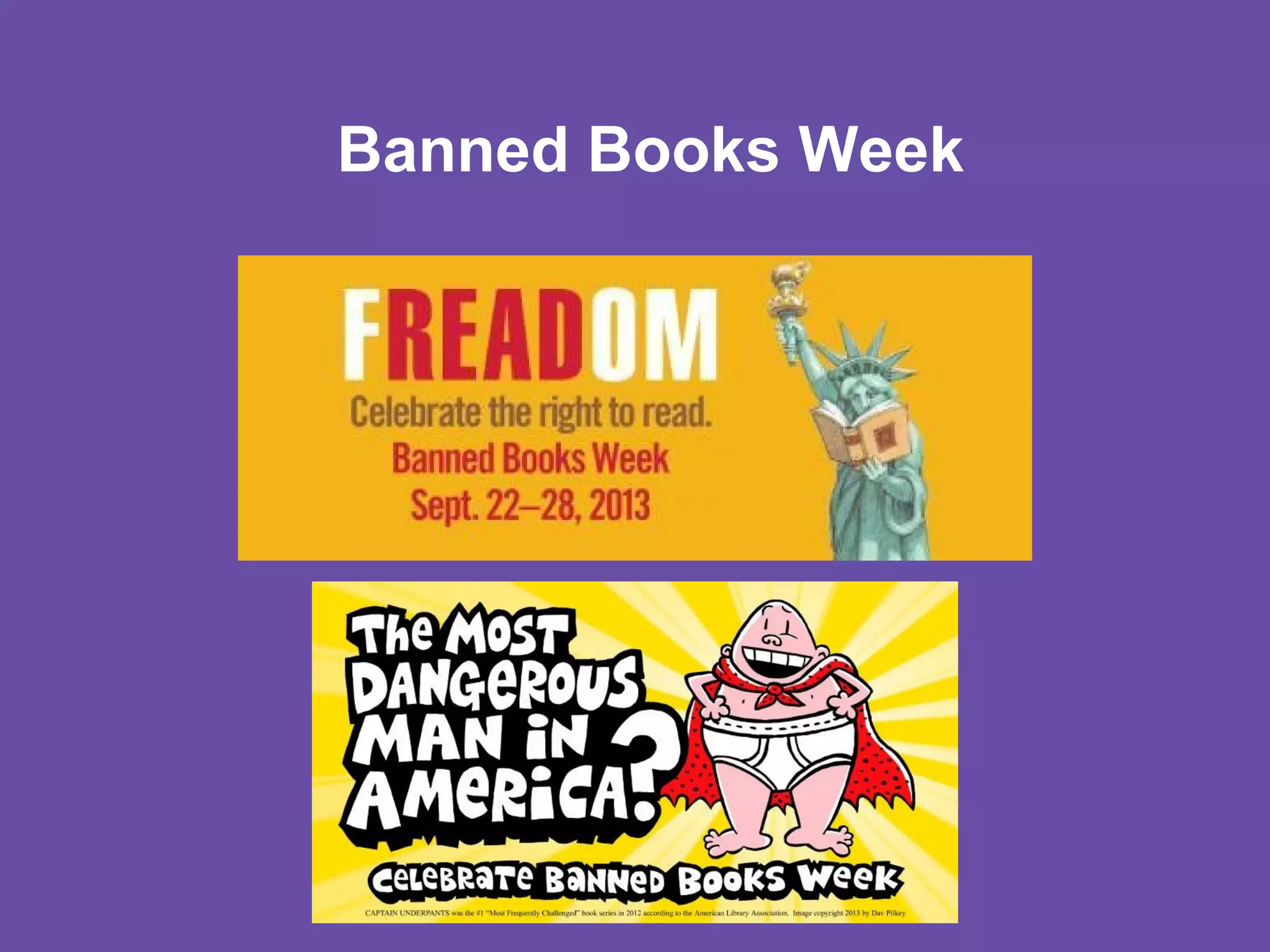 Banned Books Week

 