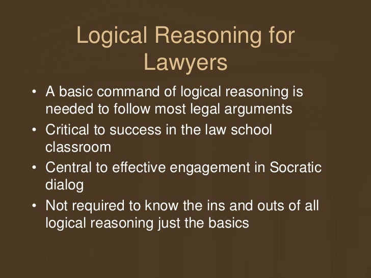 Logic 101 for Legal Reasoning