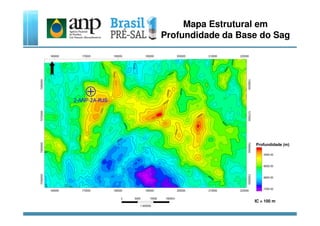 Mapa Estrutural em
Profundidade da Base do Sag
IC = 100 m
 