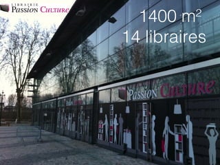 1400 m²
14 libraires
 