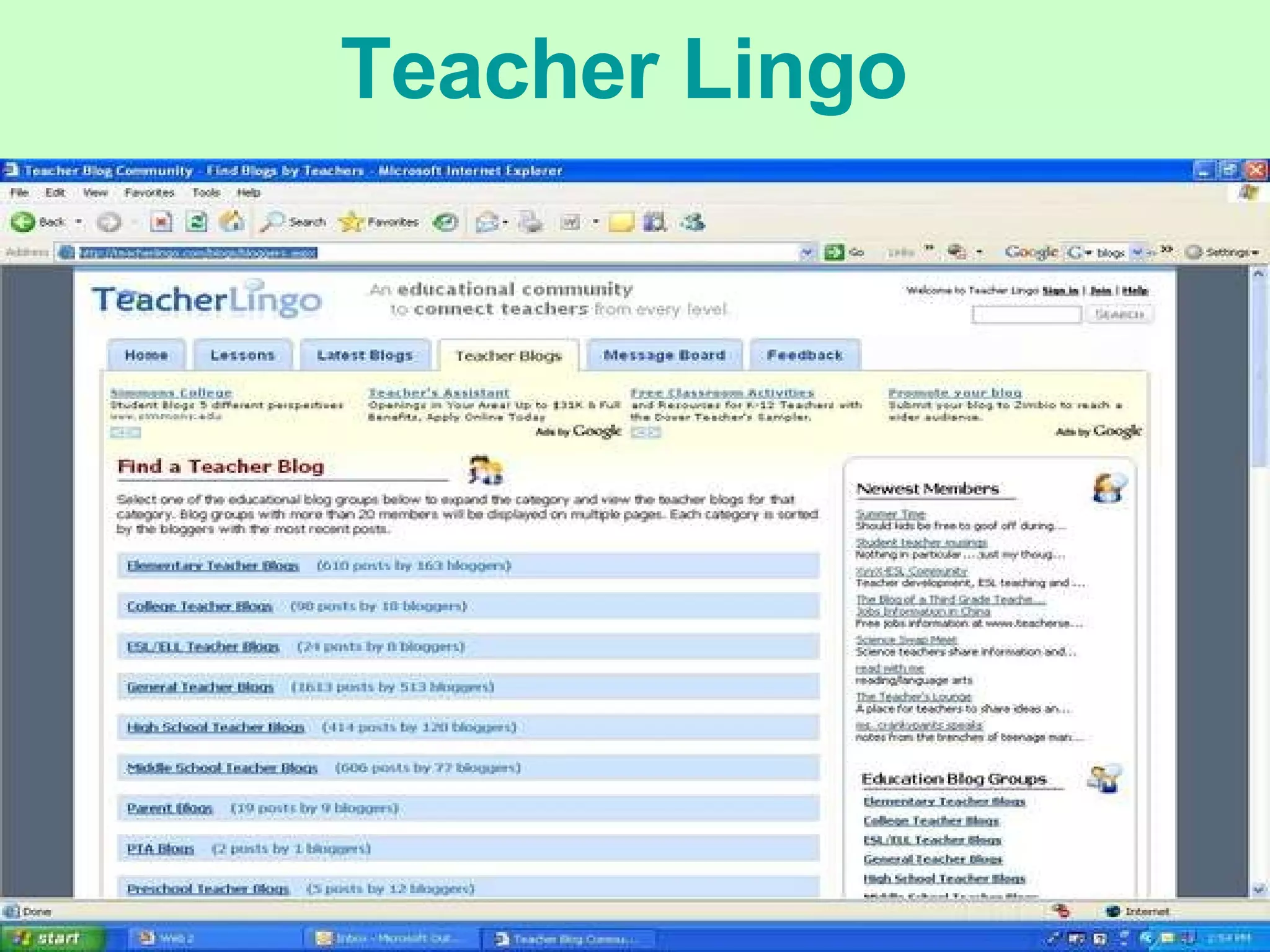 Teacher Lingo   