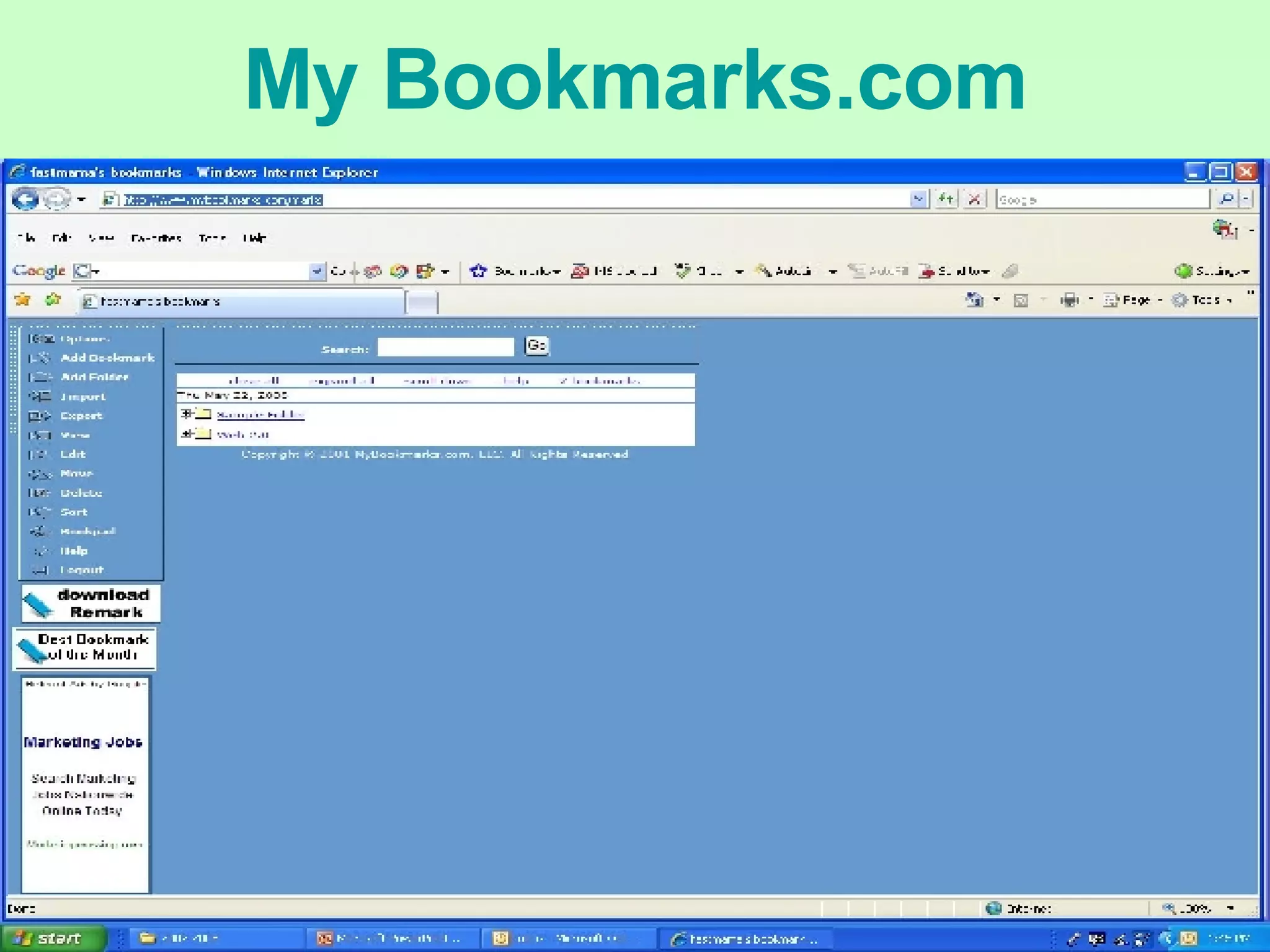 My Bookmarks.com 