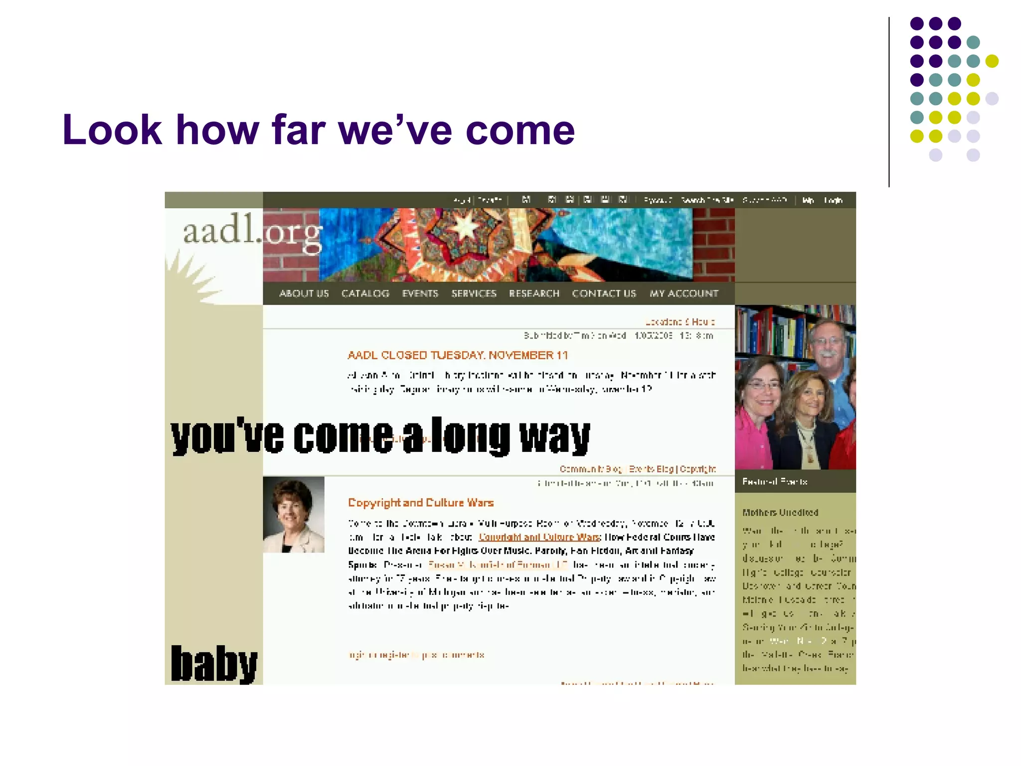 Look how far we’ve come 