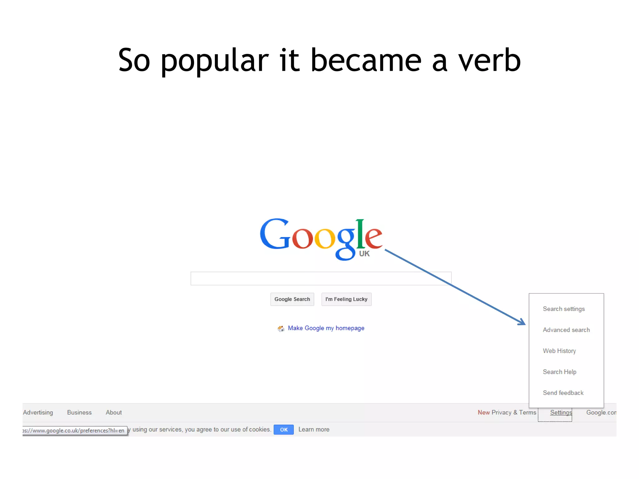 So popular it became a verb

 
