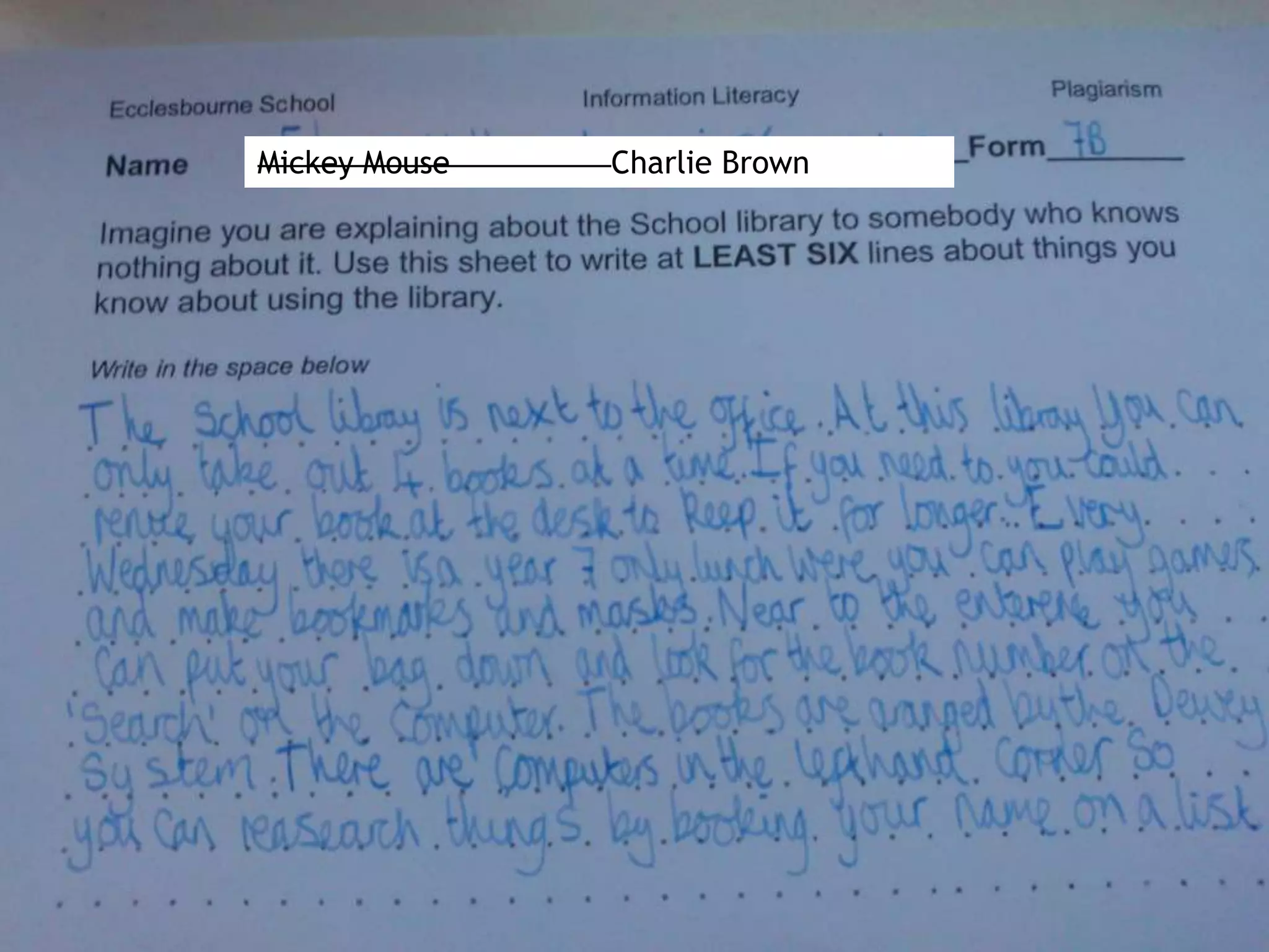 Mickey Mouse

Charlie Brown

 