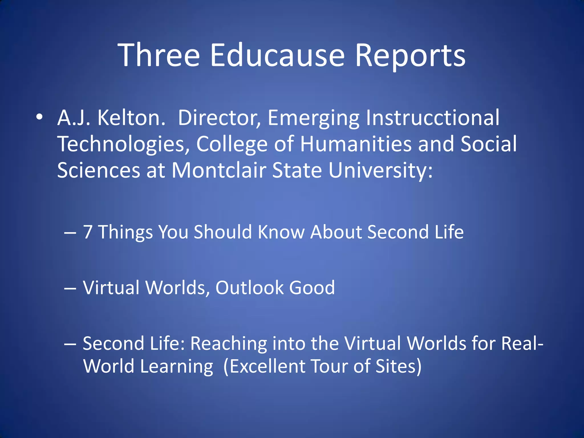 Libraries And Second Life