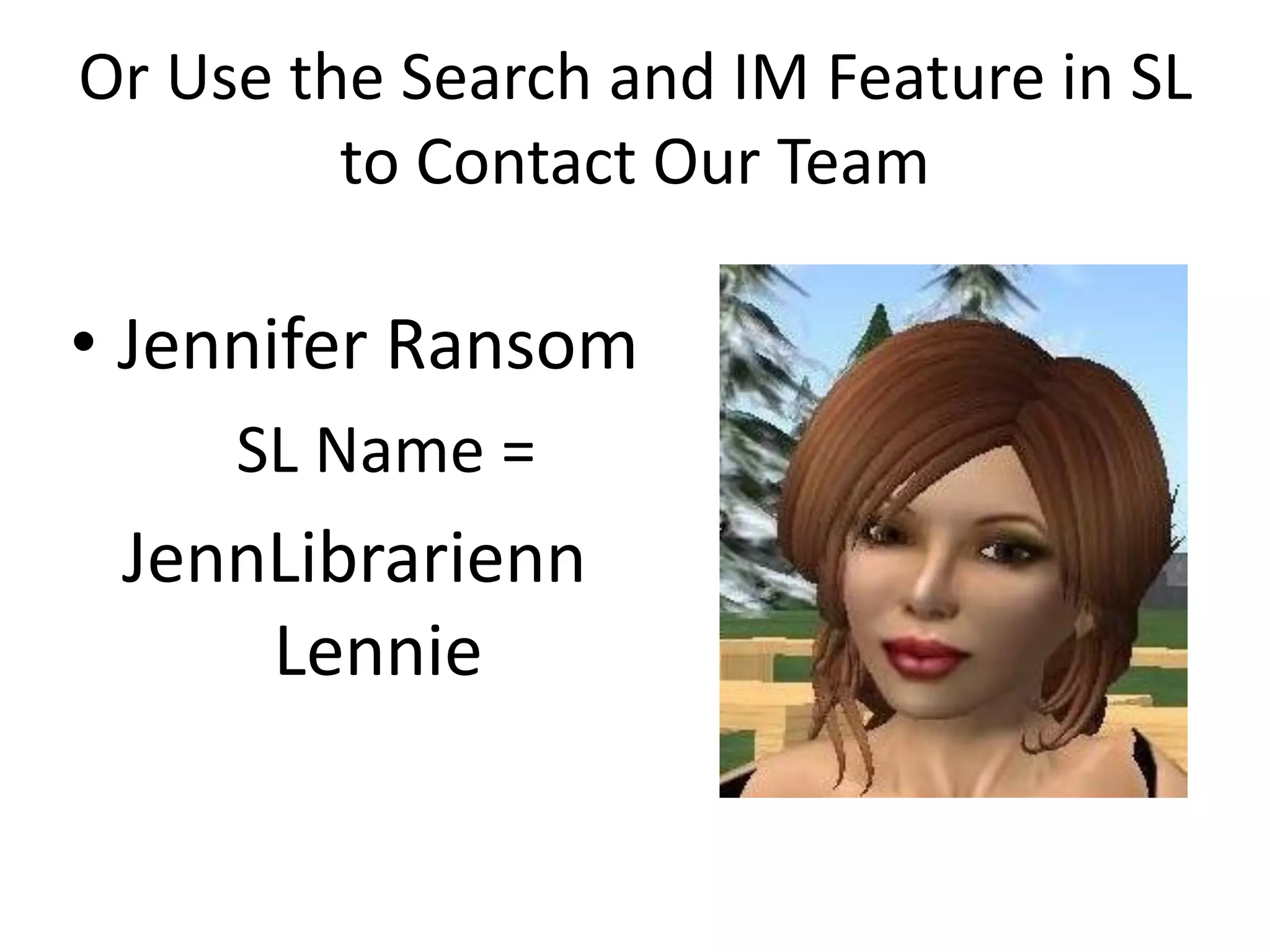 Libraries And Second Life