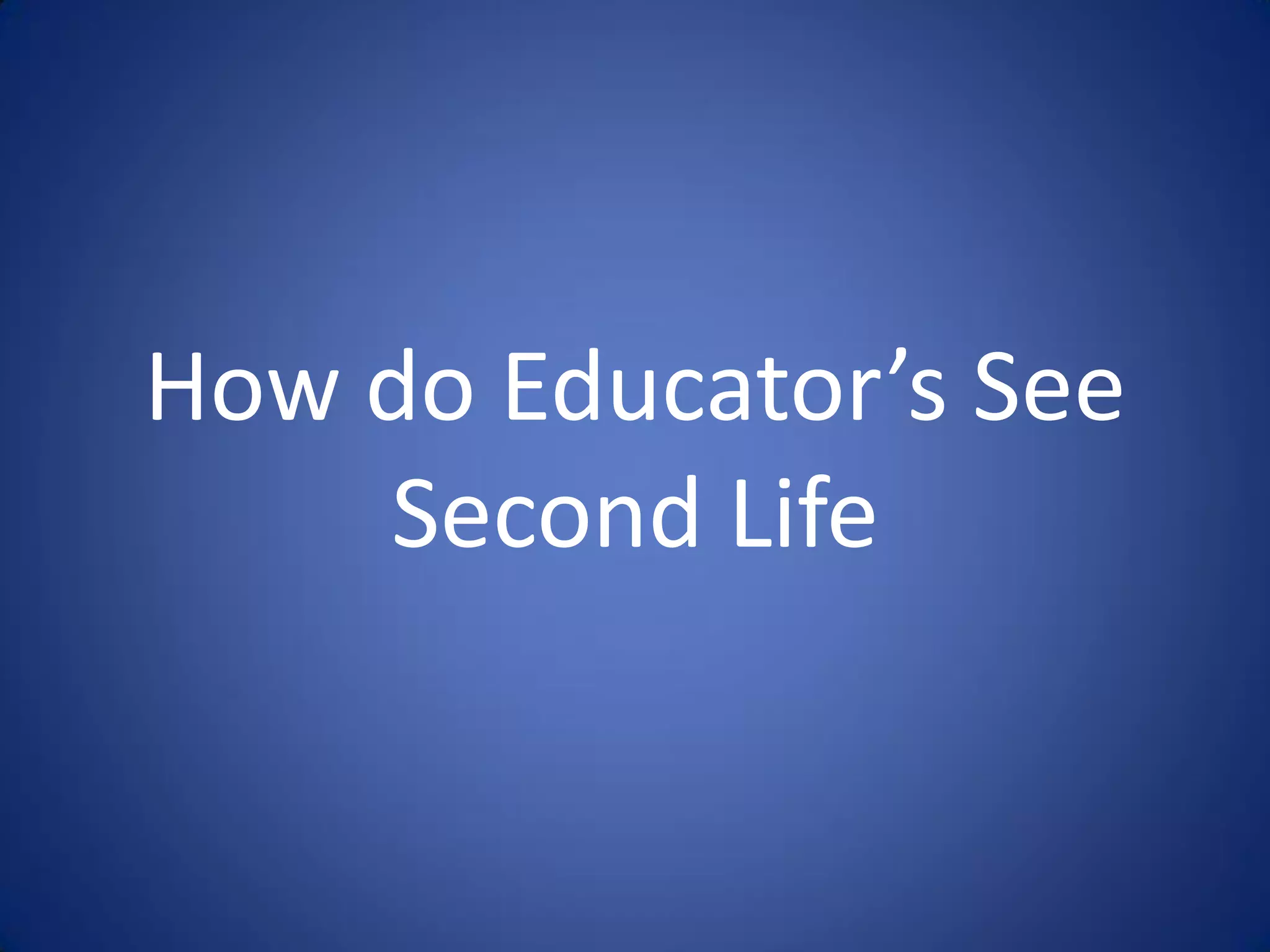 Libraries And Second Life